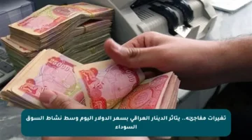 تغيرات مفاجئة.. يتأثر الدينار العراقي بسعر الدولار اليوم وسط نشاط السوق السوداء